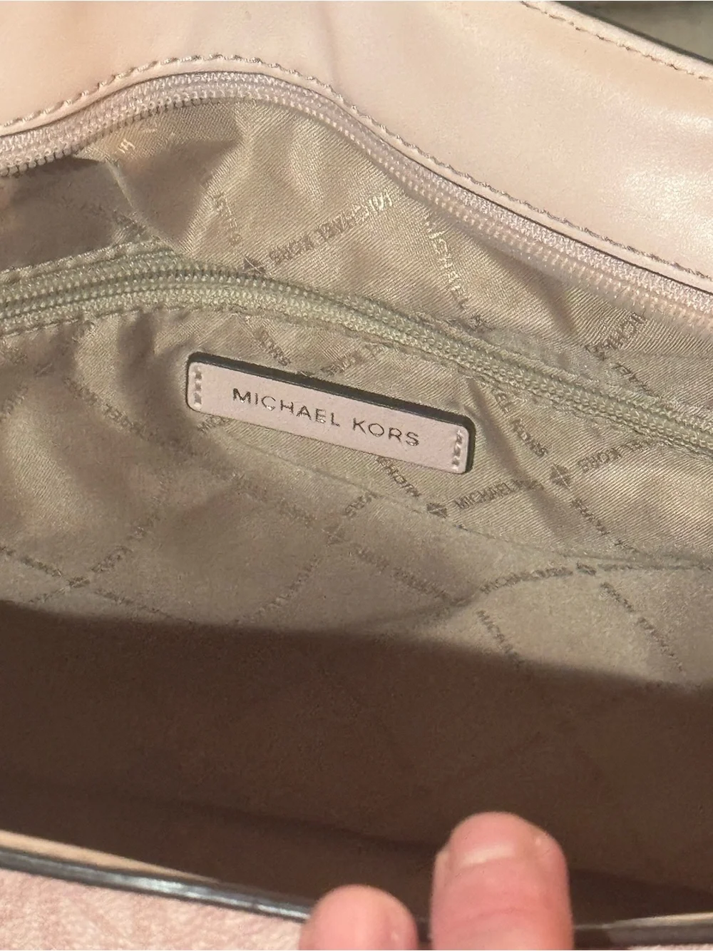 Michael Kors Carmen Large North South Zip Tote (blush pink) - Picture 11 of 13